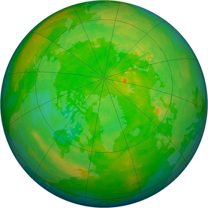 Arctic ozone map for 02 June 1993